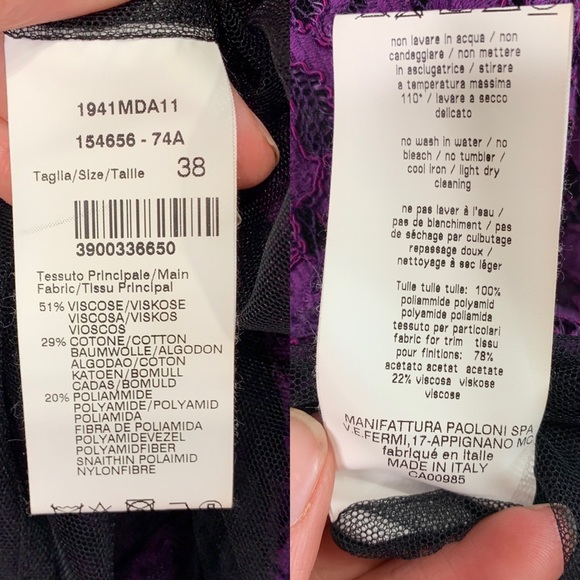 MSGM Lace Patch Pocket Shift Dress EUC - Picture 8 of 8